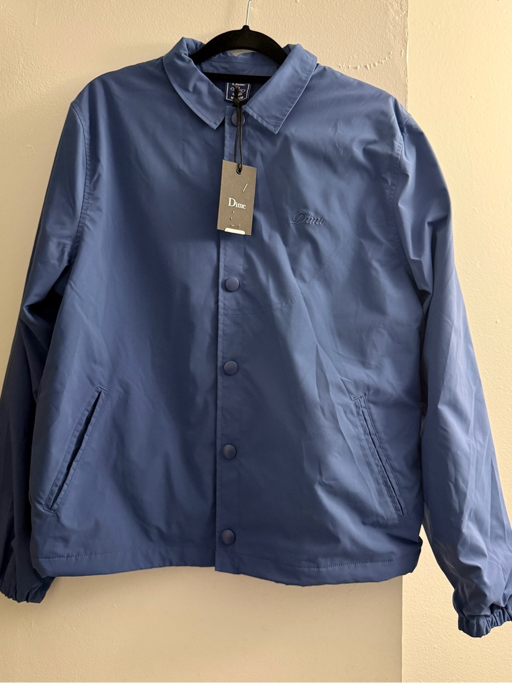 Dime Classic Coach Jacket in Slate Blue